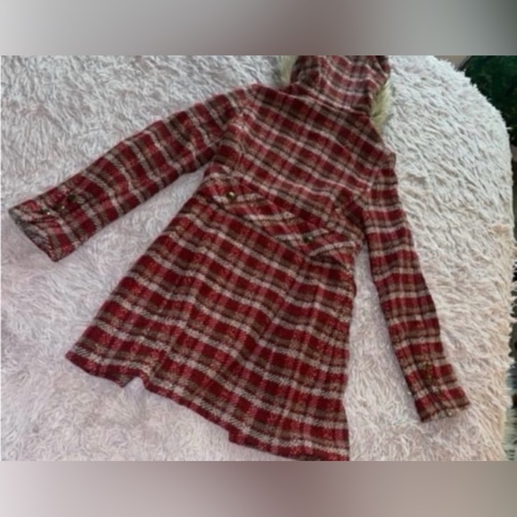 ❦ Y2K Juicy Couture Plaid Wool Coat ❦ - Picture 4 of 7